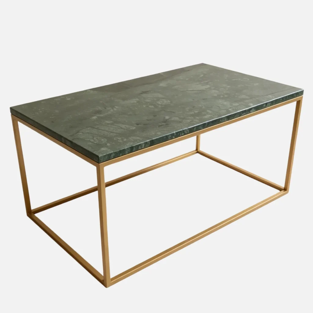 Ława “Classic” złota z granitem Indian Green